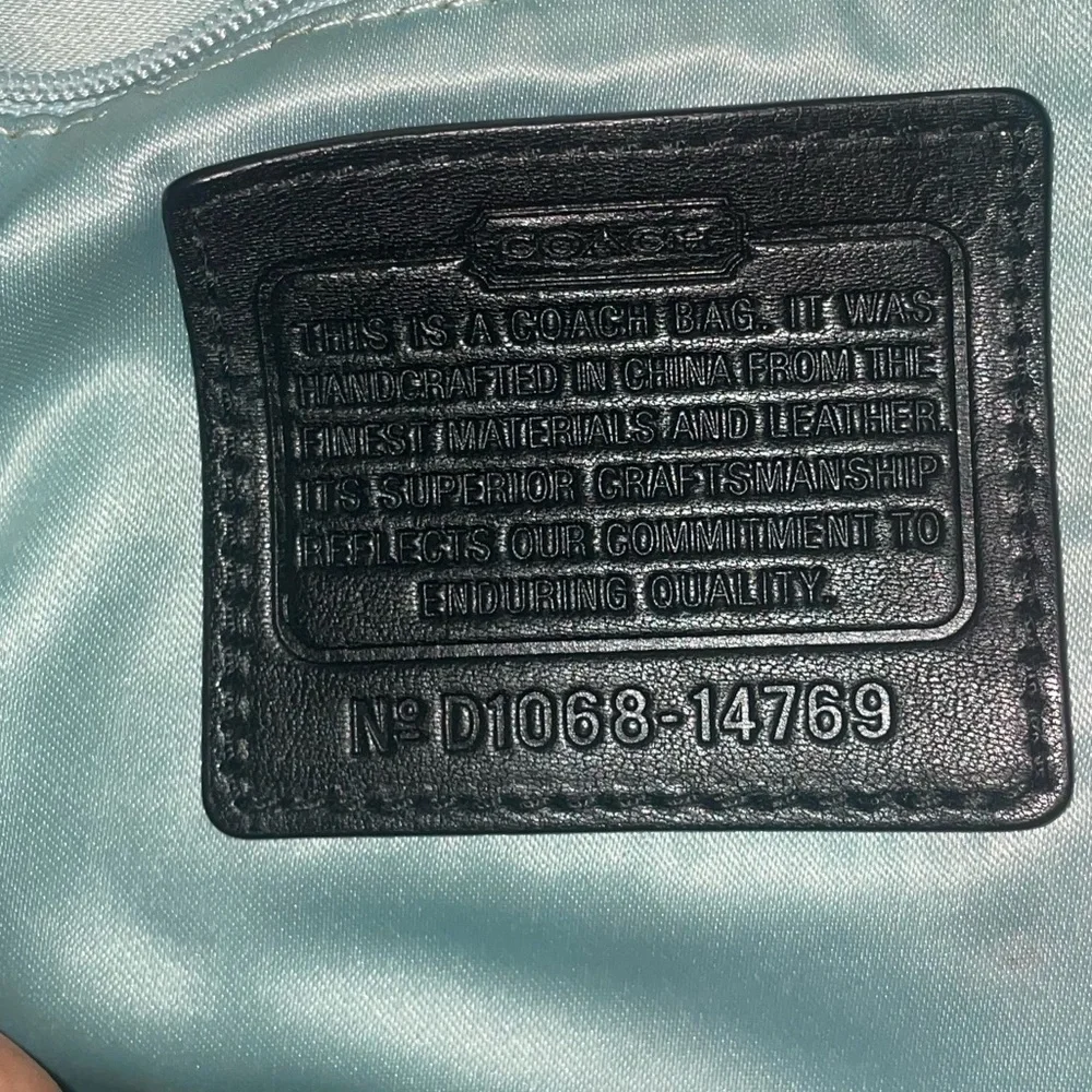 Vintage Coach🖤Black hobo bag slouch purse work bag travel bag